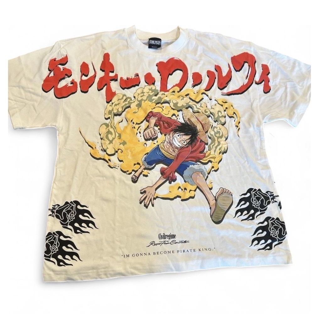 LIMITED Civil Regime x One Piece Luffy Graphic tee